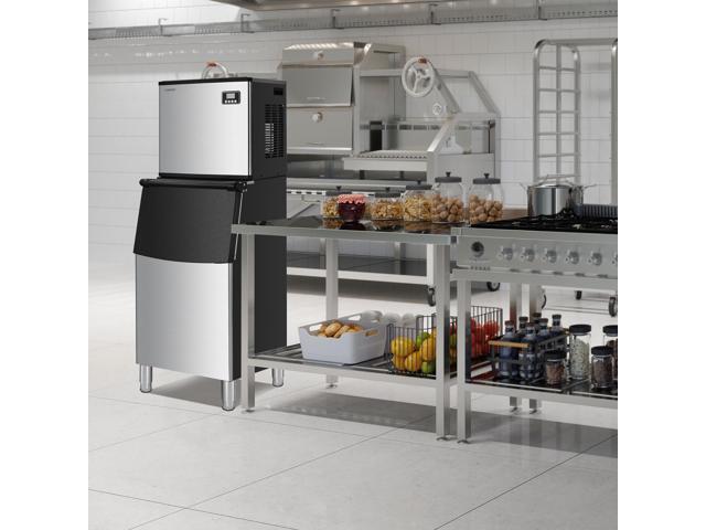 Costway Split Commercial Ice Maker 353LBS/24H Ice Machine w/ 198 LBS Storage Bin