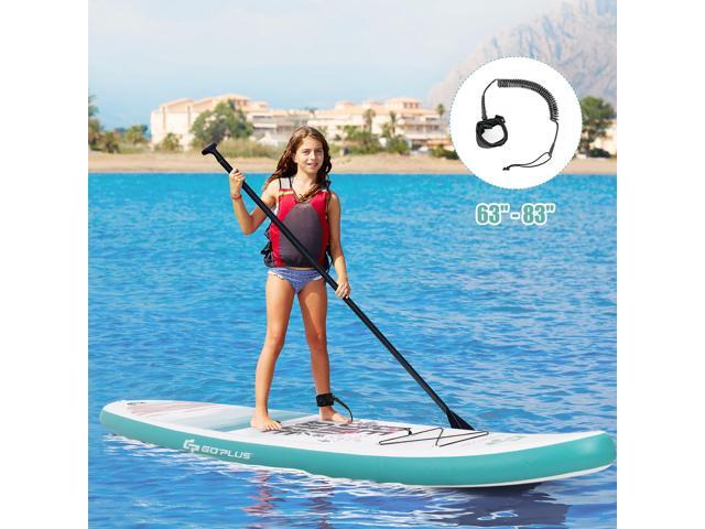 Goplus 10.5' Inflatable Stand Up Paddle Board Surfboard W/ Aluminum Paddle Pump Green
