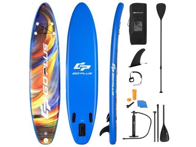 Goplus 10.5' Inflatable Stand Up Paddle Board SUP Surfboard with Aluminum Paddle
