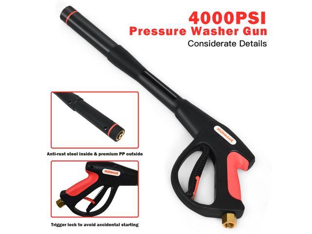 Pressure Washer Gun 4000 PSI W/20' Extendable Wand 5 Nozzle Tips