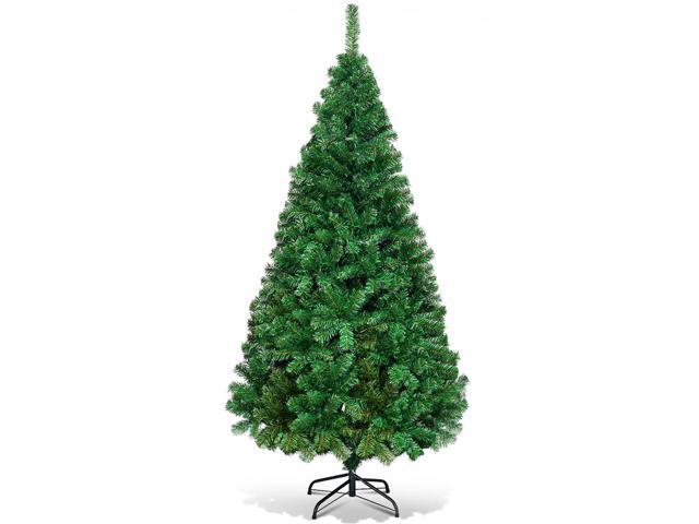 Costway 6Ft Artificial PVC Christmas Tree W/Stand Holiday Season Indoor Outdoor Green