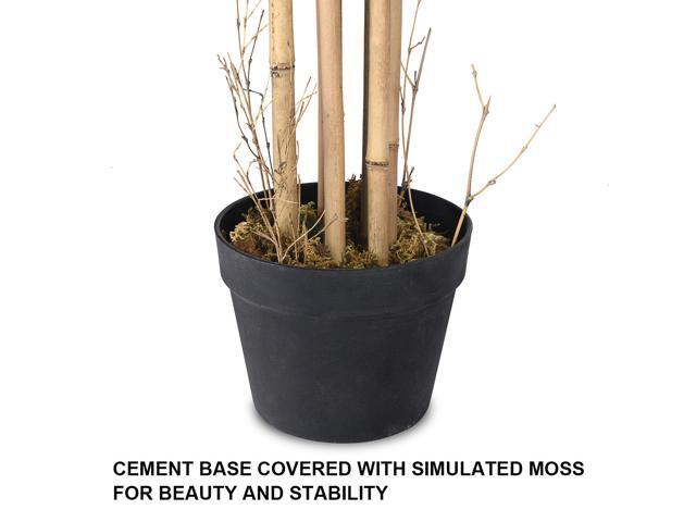 5-Feet Artificial Bamboo Silk Tree Green Indoor-Outdoor Home Decorative Planter