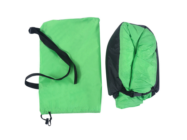 Outdoor Portable Lazy Inflatable Sleeping Camping Bed Green