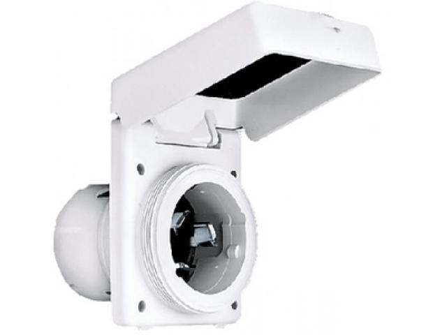 HUBBELL WIRING DEVICE-KELLEMS HBL503NM Flanged Locking Inlet, Non-NEMA, 50 A,