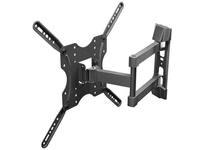ProMounts Full Motion TV Wall Mount For 23'-55' Flat and Curved Screen TVs