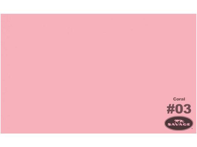Savage Widetone Seamless Background Paper, 26' wide x 36', Coral, #3