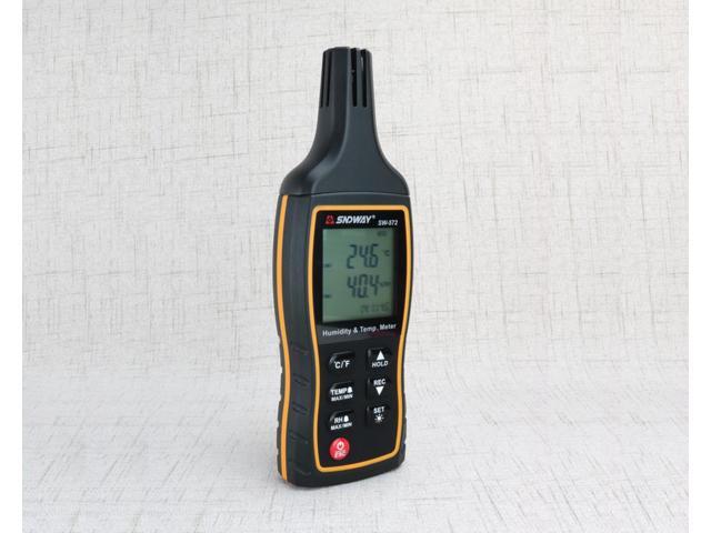 SNDWAY SW-572 Digital LCD Thermometer thermo Hygrometer indoor temperature Humidity meter tester monitor Weather Station data hold Alarm Clock