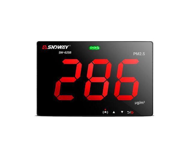 SNDWAY SW-625B PM2.5 detector Wall mounted Air Quality Monitor/Gas monitor/Gas analyzer/Diagnostic tool Store data PC connect via USB