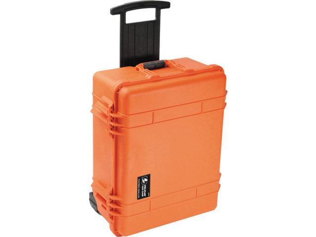 Pelican 1560 Large Crushproof Wheeled Dry Box, 22x18x10.4in, Orange - No Foam