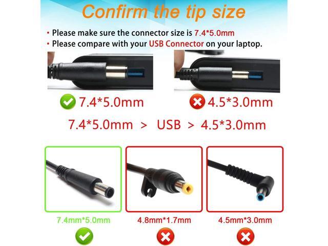 65W 18.5V 3.5A HP 2000 Laptop Charger Replacement for HP Pavilion DV7 DV6 G6 G7 DV5 DV4 DM4 G62 G72 AC Adapter Power Supply Cord