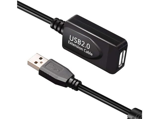 USB 2.0 Extension Cable 50Ft, USB 2.0 Extender Cord Type A Male to A Female for Printer, Keyboard, Game Console, Loudspeaker, scanners, Security.