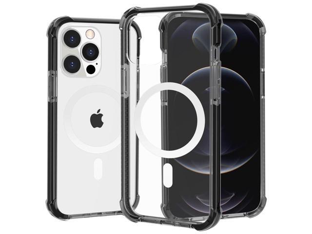 MagSafe Compatible Transparent Protective Bumper Case for iPhone 14 Pro Max - Black