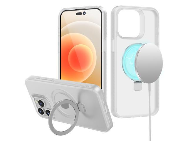 Frosted MagSafe Stand Case for iPhone 15 Pro - Clear