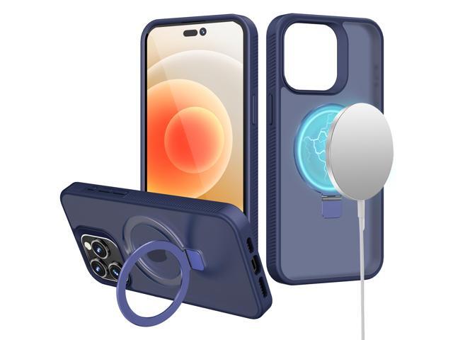 Frosted MagSafe Stand Case for iPhone 13 Pro Max - Blue