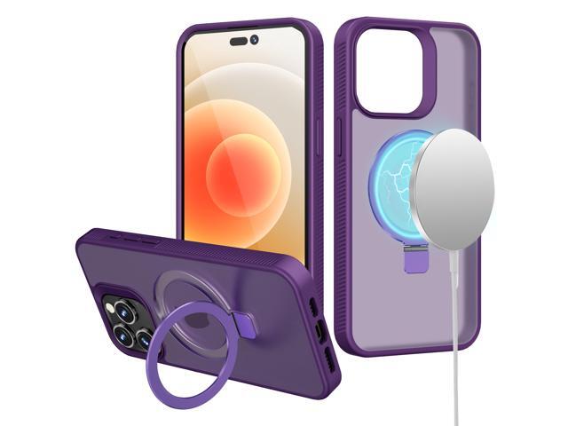 Frosted MagSafe Stand Case for iPhone 13 Pro Max - Purple