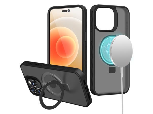 Frosted MagSafe Stand Case for iPhone 13 Pro Max - Black