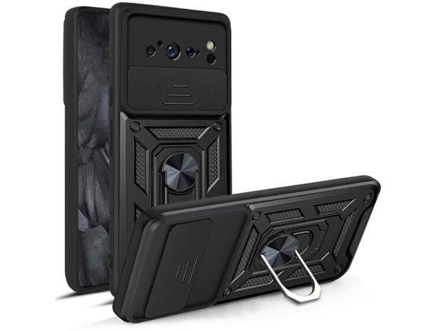 Elite Series Hybrid Case with Ring Grip and Camera Lens Cover for Google Pixel 8 Pro - Black