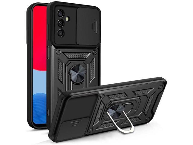 Elite Series Hybrid Case with Ring Grip and Camera Lens Cover for Samsung Galaxy S23 FE - Black