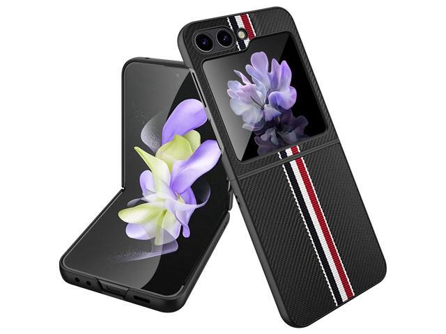 Carbon Fiber Series Protective Cover for Samsung Galaxy Z Flip 5 - Black