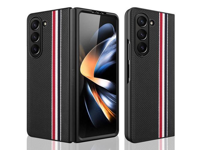 Carbon Fiber Series Protective Cover for Samsung Galaxy Z Fold 5 - Black