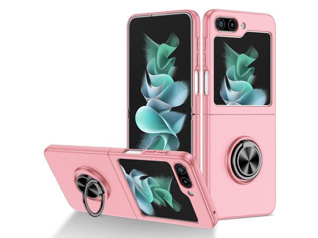 Slim Protective Cover with Ring Grip for Samsung Galaxy Z Flip 5 - Pink