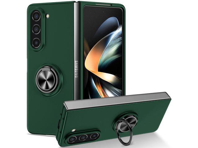 Slim Protective Cover with Ring Grip for Samsung Galaxy Z Fold 5 - Green