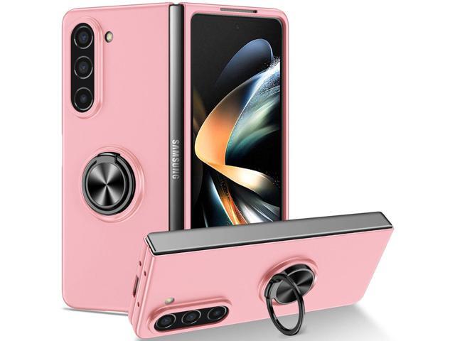 Slim Protective Cover with Ring Grip for Samsung Galaxy Z Fold 5 - Pink