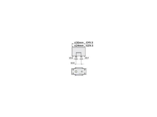 OSRAM FRK bulb - 650w 120v GY9.5 3200k Single Ended Halogen Light Bulb