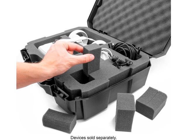 CASEMATIX - Hard Shell Custom Travel Case for Meta Quest 3S, 3 and 2 VR Headsets - Black - image 4