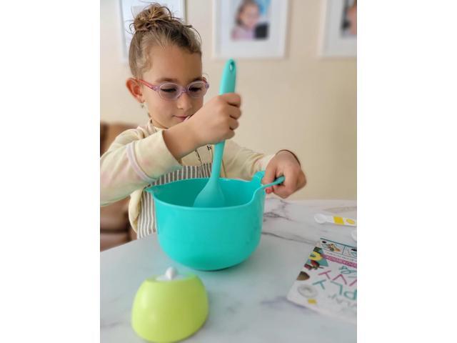 Tovla Jr. Cooking and Baking Mixing Bowl and Pitcher Set for Kids - Cooking Supplies for The Junior Chef - Kids' Baking Set for Girls & Boys - Real...