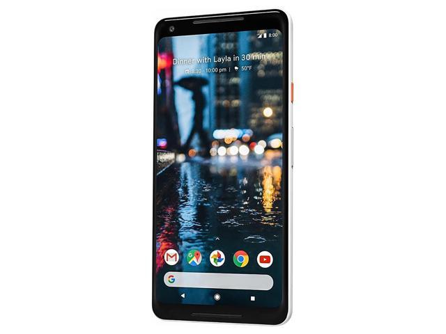 Google Pixel 2 XL 64GB Unlocked GSM/CDMA 4G LTE Octa-Core Phone w/ 12.2 MP Camera - Black & White