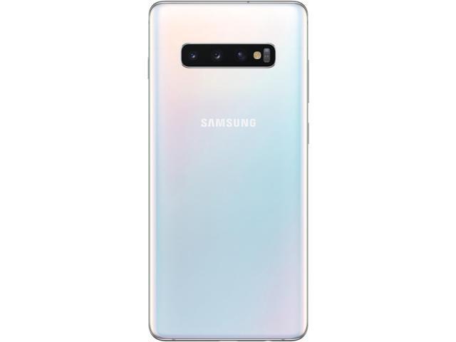 Samsung Galaxy S10+ G975 128GB Unlocked GSM LTE Phone with Triple 12 MP + 12 MP + 16 MP Rear Camera - Prism White (International Version)
