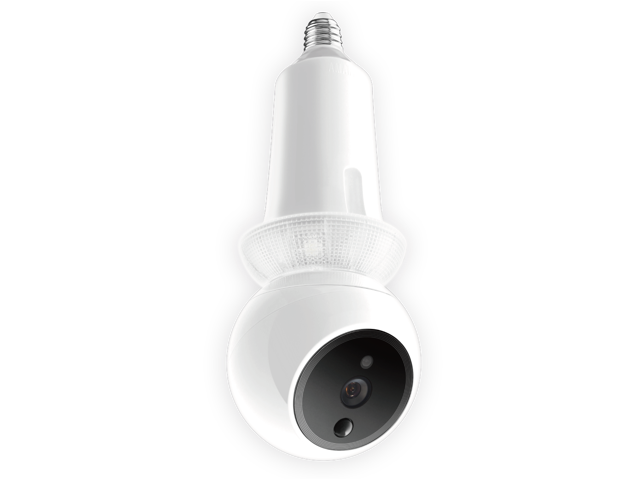 Amaryllo Zeus: 360° Light Bulb security Camera 1080p with Night Vision, 256-bit Military Grade Encryption, 2-Way Audio, Unlimited Cloud storage,...