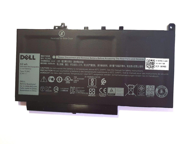 New 42Wh Genuine 7CJRC 21X15 Battery For Dell Latitude E7470 E7270 Laptop 11.4V
