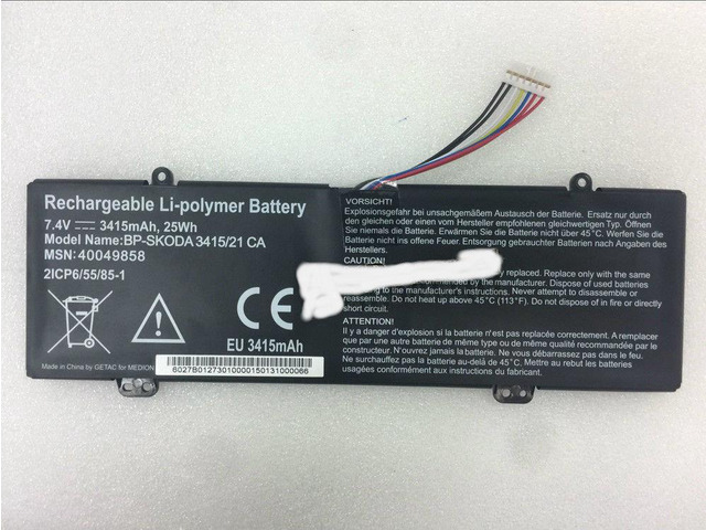 25Wh Genuine Battery For SKODA BP-SKODA 3415/21 CA 40049858 2ICP655/85-1