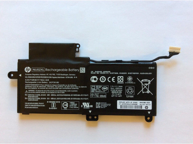 35Wh NU02XL Genuine Battery for HP HSTNN-UB6U TPN-W117 843535-541 Series 7.7V