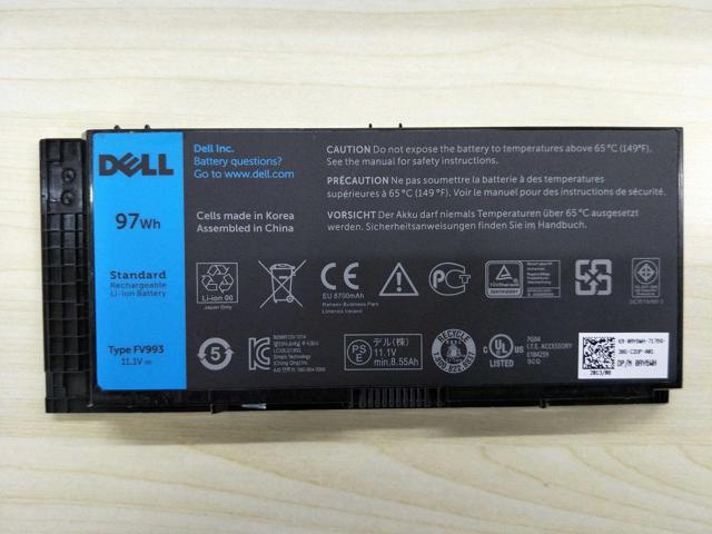 97W genuine FV993 T3NT1 battery for Dell Precision M4800 M4600 M4700 M6600 M6700