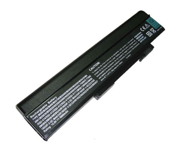 6600mAh laptop battery for GATEWAY 6000 6500 8500 M360 M460 Series. SQU-412 SQU-413 SQU-414 SQU-517Â or 3RU18650F-2-QC-MA1,QC224,4YUR18650F-2-QC