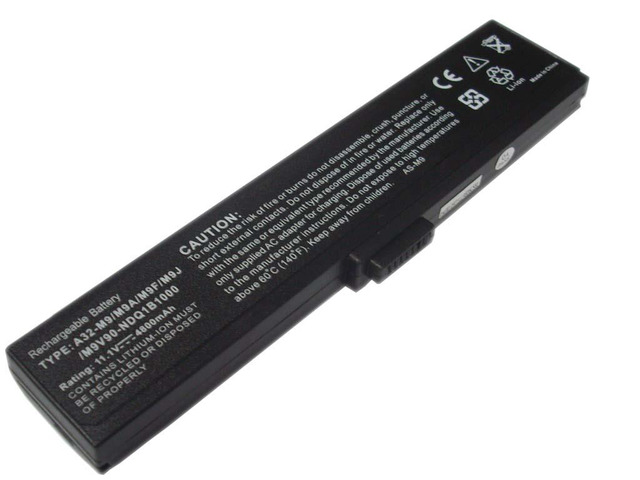 4800mAh Laptop Battery For ASUS ASUS W7KS52S-DR W7K75S-SS W7K73S-SS/ W7K72J-SS M9 M9A M9F 70-NDQ1B2000 70-NHQ2B1000M 90-NDQ1B1000