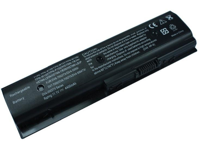 4400mAh Laptop Battery HP DV6-7002TX,DV4-5000,DV7-7000,DV6-7002TX,DV4-5004TX,TPN-W106,TPN-W107,TPN-W108,TPN-W109,TPN-P102