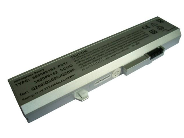 4400mAh laptop battery for HASEE Series:Q200,Q200C,Q200P 3800#8162 PST,3800#8162 SCUD,23-050300-00,23-050290-00,8577 SCUD