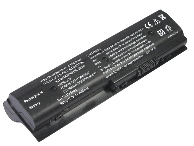 6600mAh Laptop Battery HP DV6-7002TX,DV4-5000,DV7-7000,DV6-7002TX,DV4-5004TX,TPN-W106,TPN-W107,TPN-W108,TPN-W109,TPN-P102
