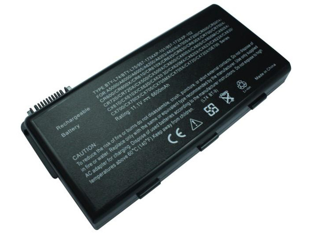 6600mAh laptop battery for MSI A5000 A6000 A6005 A6200 A6203 A6205v 957-173XXP-101 957-173XXP-102 BTY-L74 BTY-L76