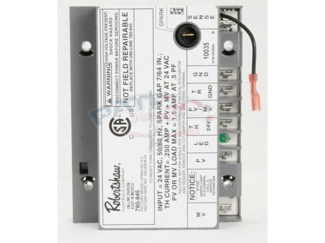 ROBERTSHAW 780-845 Ignition Module,Intermittent Pilot,24 V