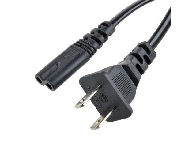 ABLEGRID 5ft 2 Prong Ac Wall Cable Power Cord for Led Lcd Tv, Samsung, Lg, Sharp; Canon Pixma, Hp Brother Epson Lexmark Printer, Ps2, Ps3 Slim,...