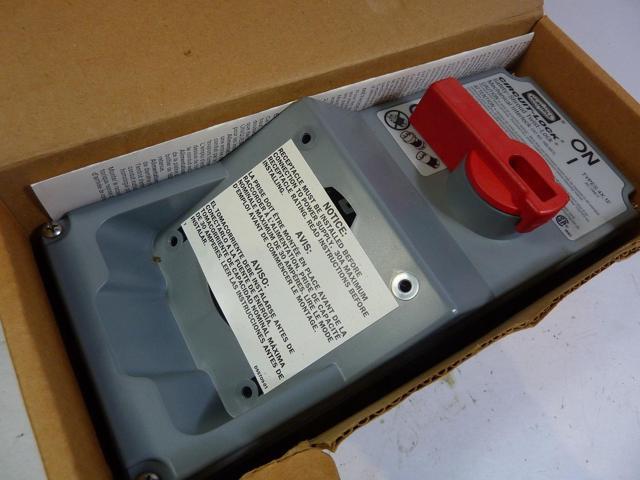 HUBBELL WIRING DEVICE-KELLEMS HBLMITL Nonfusible, Disconnect Switch, Heavy