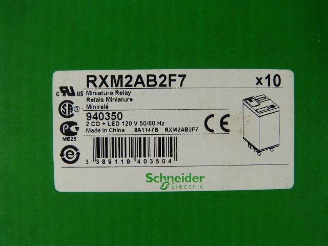 SCHNEIDER ELECTRIC RXM2AB2F7 Plug-In, General Purpose Relay, Square, 12 A, 8,