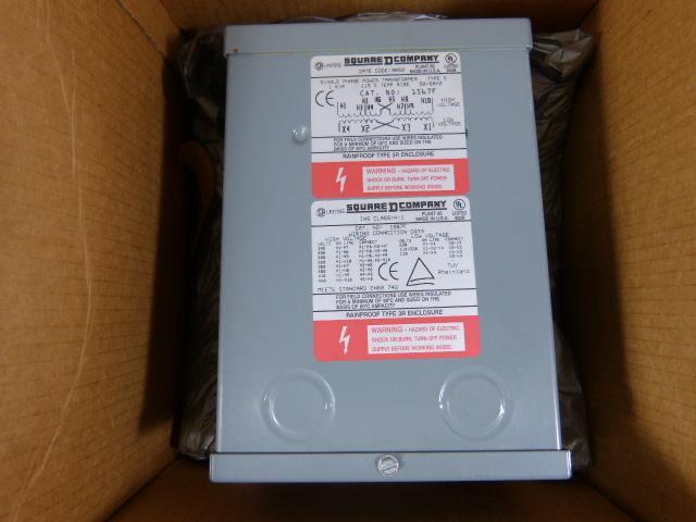 SQUARE D 1S67F General Purpose Transformer, 1 kVA, NEMA 3R, 110/220V AC,