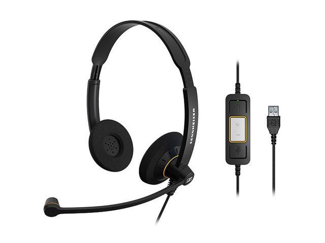 Sennheiser SC60 USB Binaural Headset for Microsoft Lync, Black