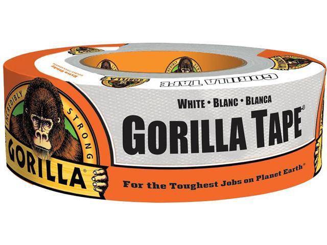 GORILLA GLUE 6025001 Duct Tape, White, 30 yd L, 1-7/8 in W